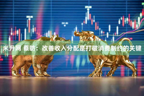 米升网 蔡昉：改善收入分配是打破消费制约的关键